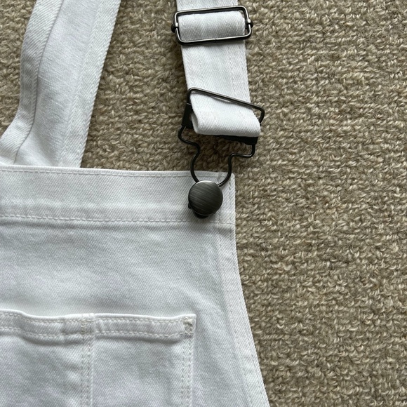 Frame Le Garcon White Short Overalls, M - Picture 8 of 13